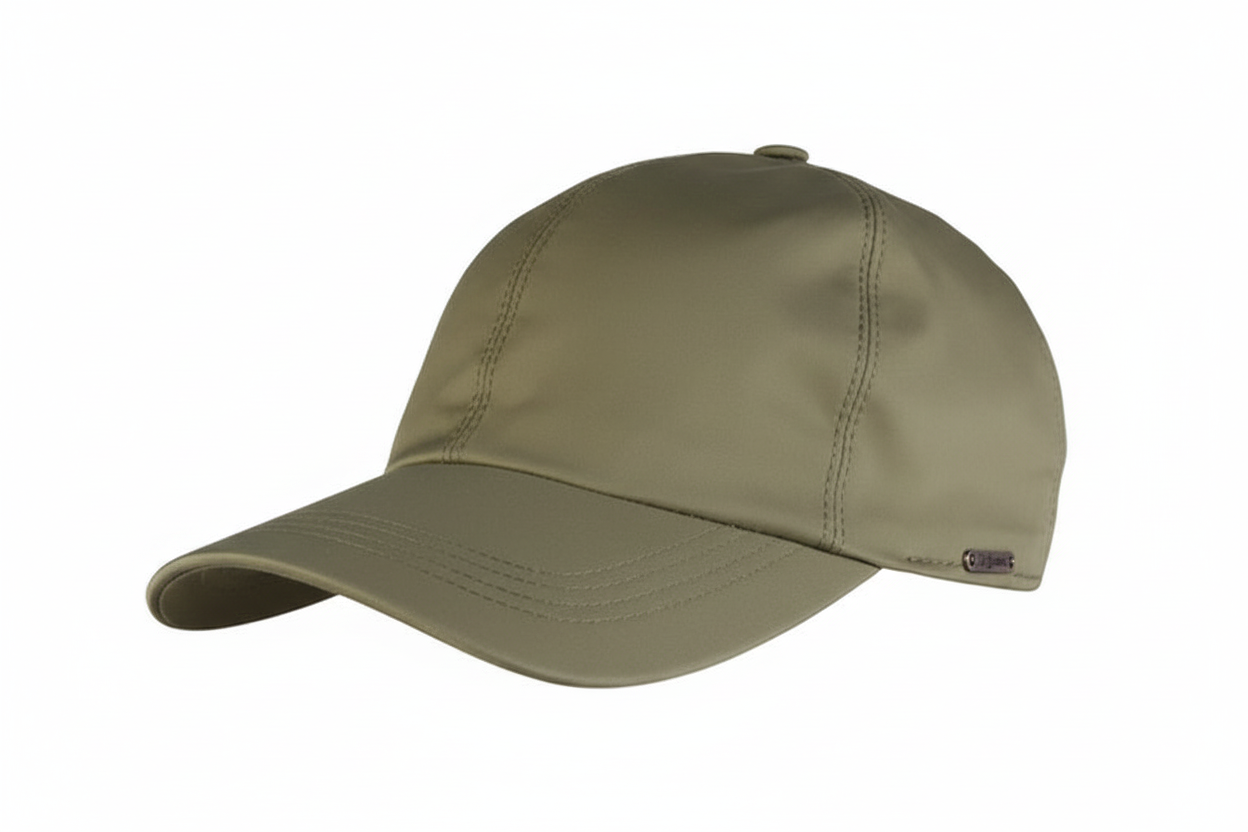 Olive Green Microfibre Baseball Cap