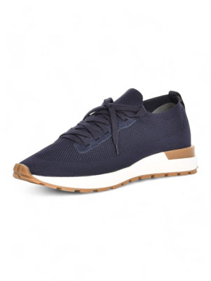 Navy Technical Knitted Sneakers