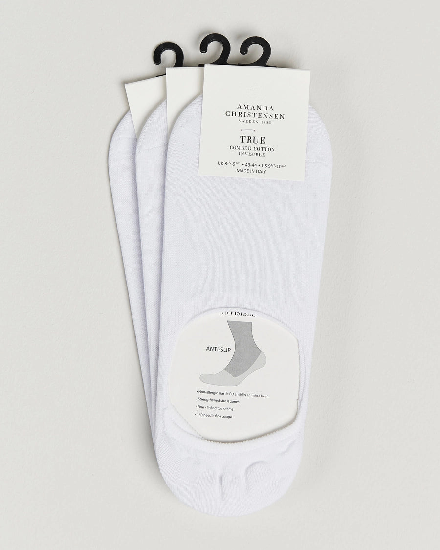 White Cotton Invisible Socks