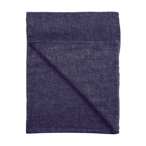 Navy Cashmere/Wool Scarf