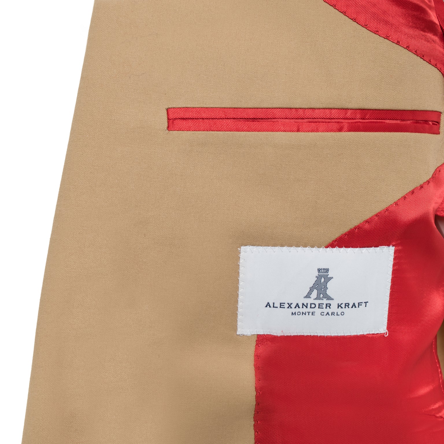 Caramel Beige Cotton Twill Signature Jacket