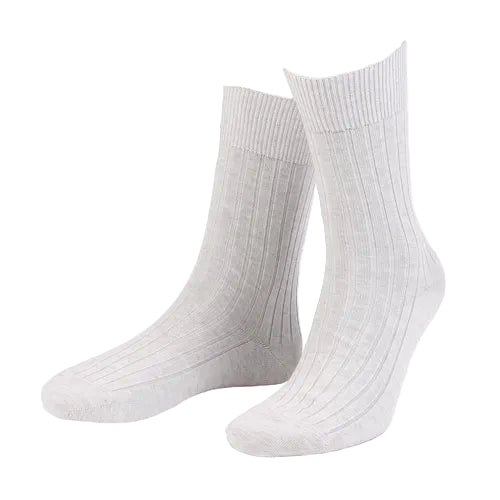 Off White Cotton Socks