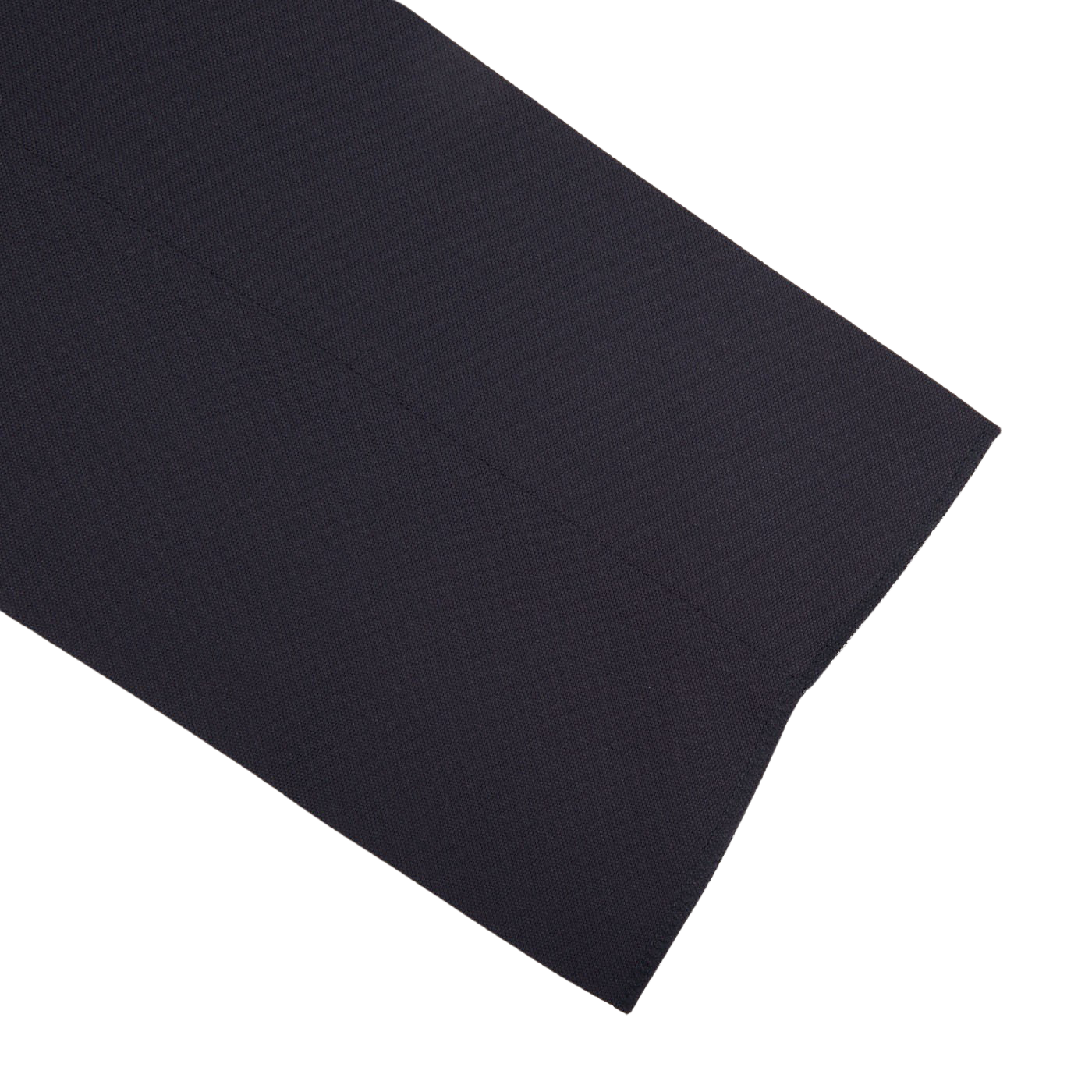 An image of Alexander Kraft Monte Carlo Navy Blue Textured Worsted Wool Riviera Trousers, placed on a white surface.