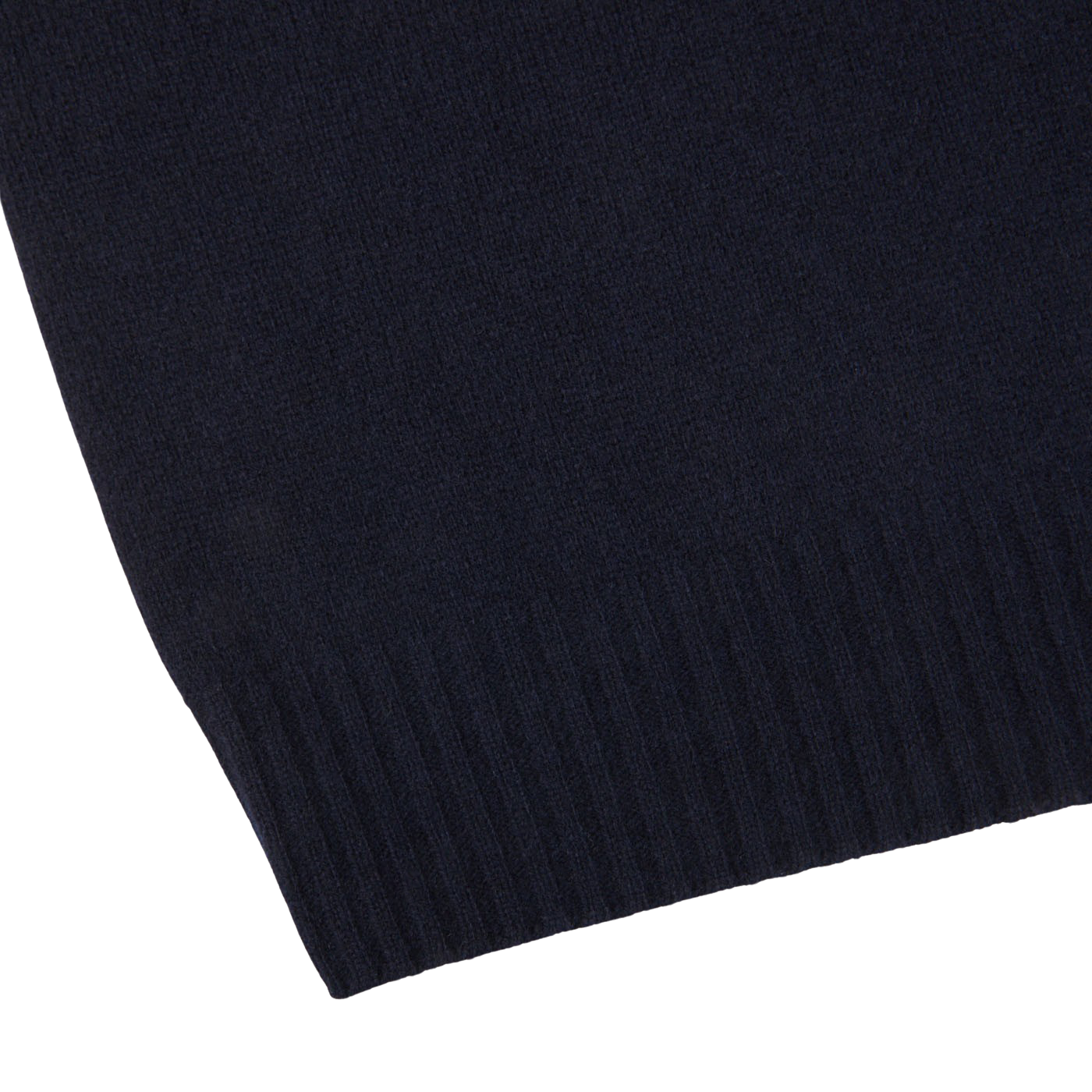 Altea Navy Blue Wool Cashmere Rollneck Edge