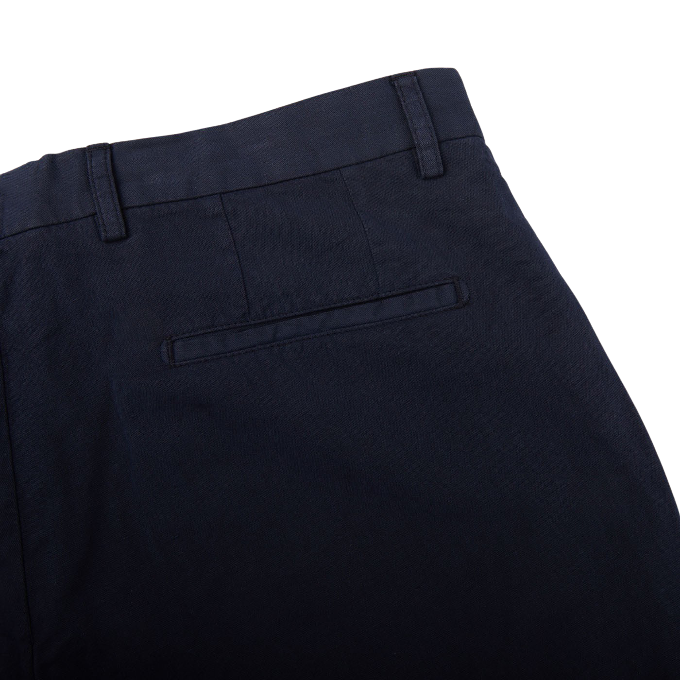 Altea Navy Cotton Linen Bermuda Shorts Pocket