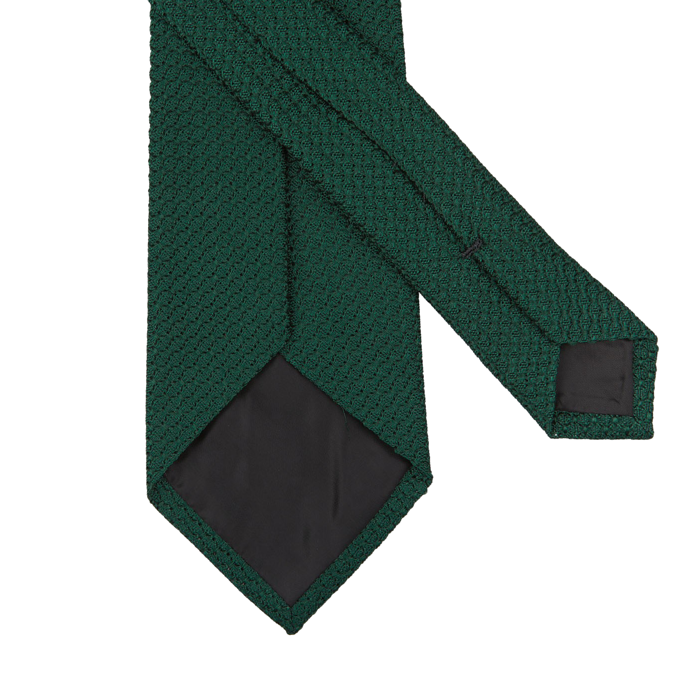 Amanda Christensen Bottle Green Grenadine Grossa Lined Silk Tie Back