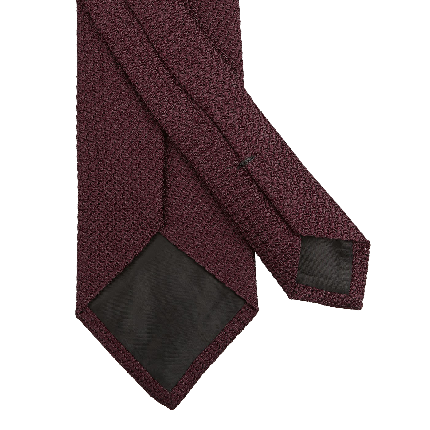 Amanda Christensen Burgundy Grenadine Grossa Lined Silk Tie Back