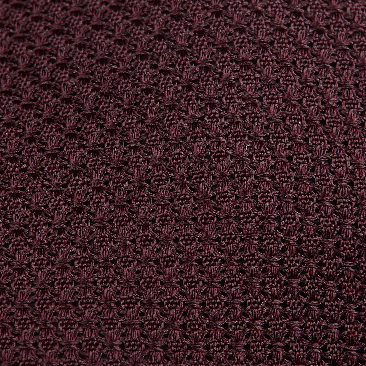 Amanda Christensen Burgundy Grenadine Grossa Lined Silk Tie Fabric