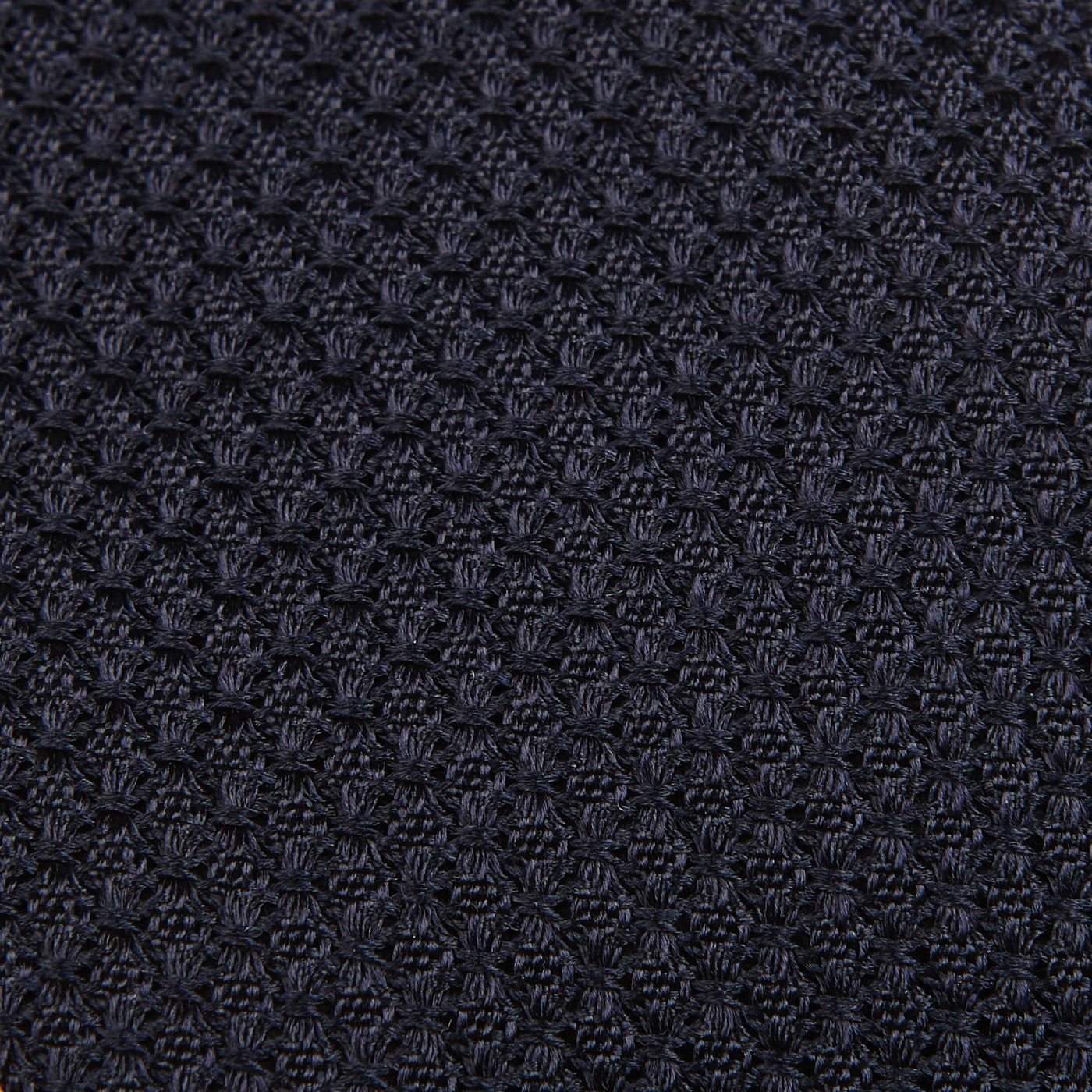 Amanda Christensen Navy Blue Grenadine Grossa Lined Silk Tie Fabric
