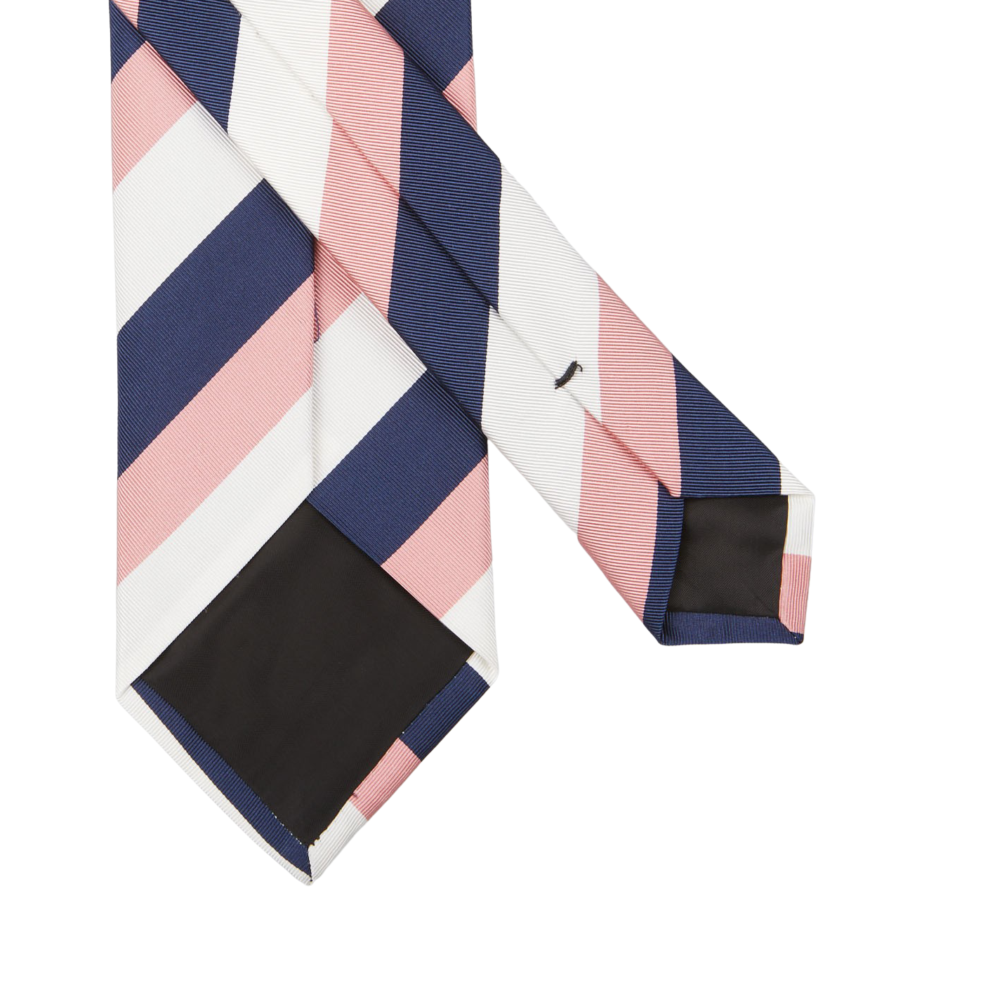 Amanda Christensen Pink Regimental Silk Lined Tie Back