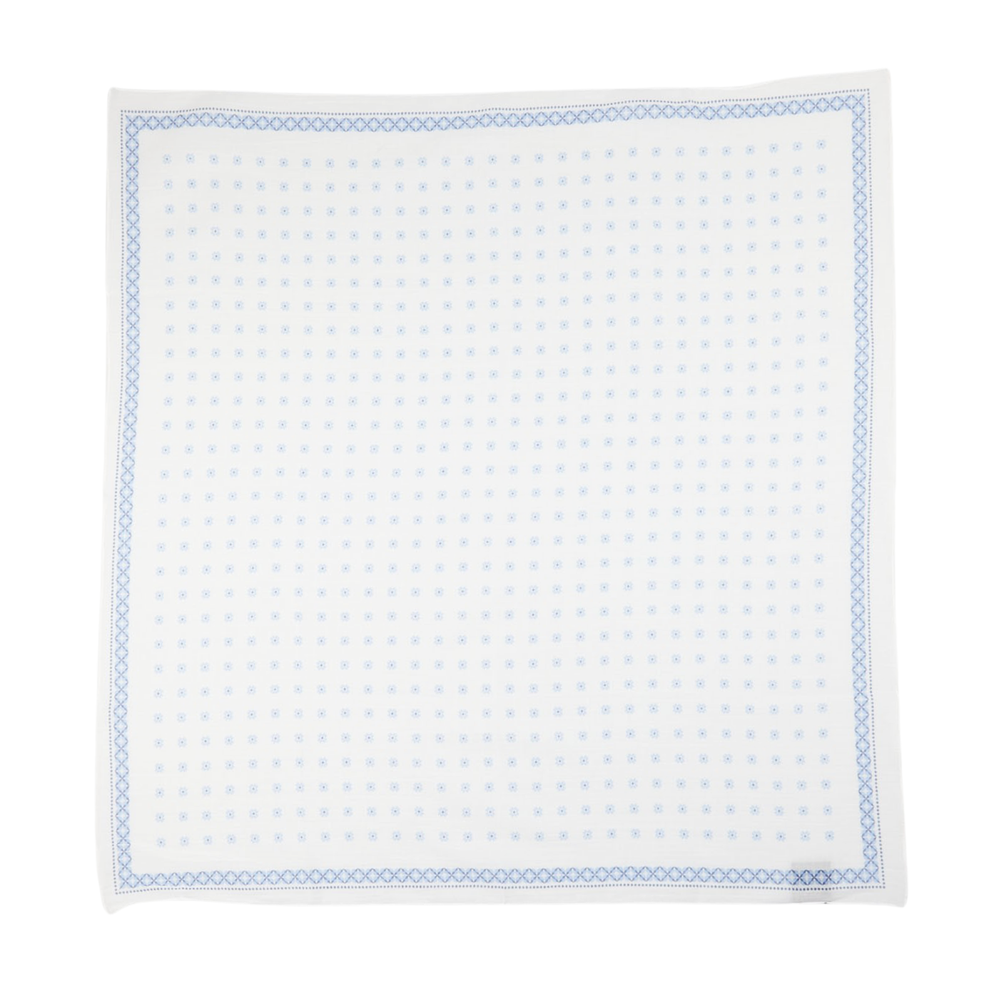Amanda Christensen White Flower Printed Cotton Bandana Print