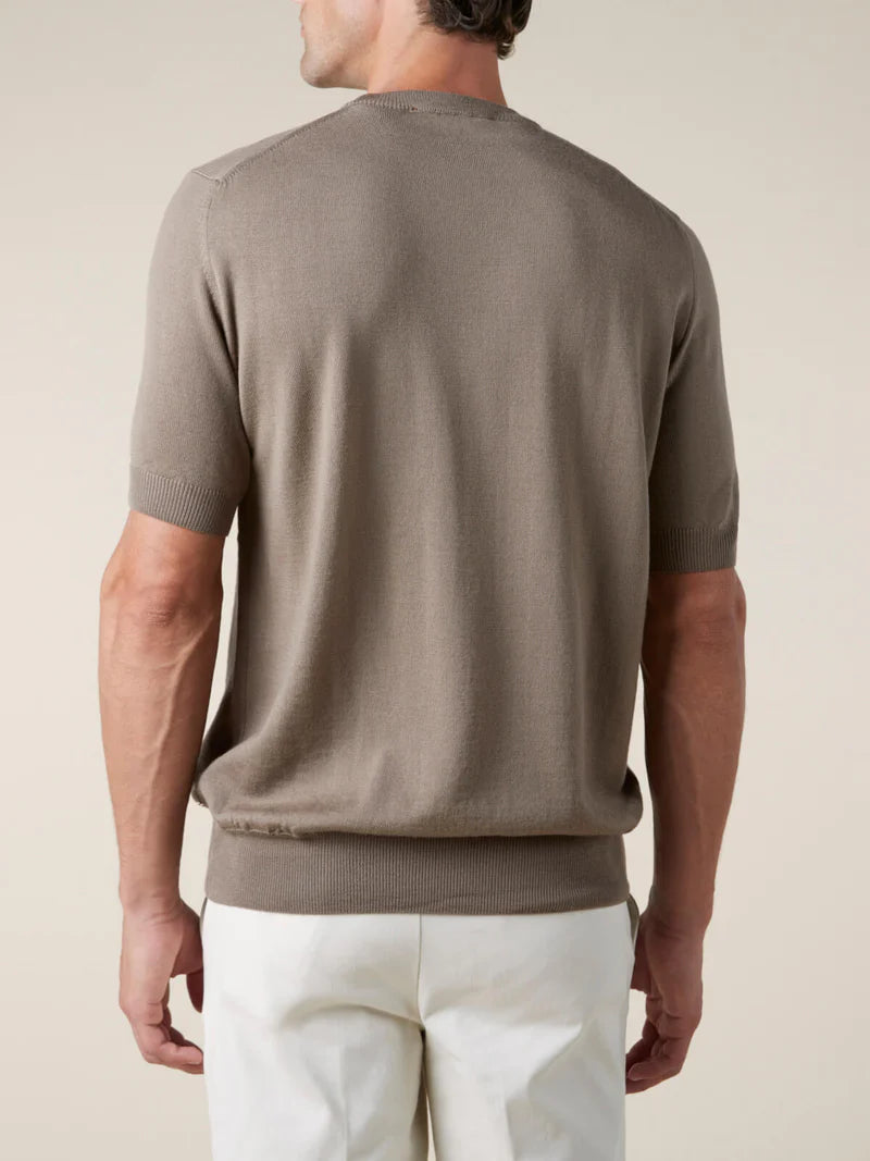 Taupe Beige Cashwool T-Shirt