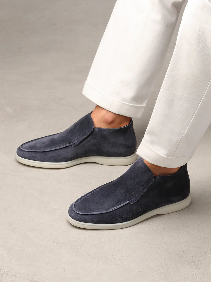 Steel Blue Softey Suede City Loafer