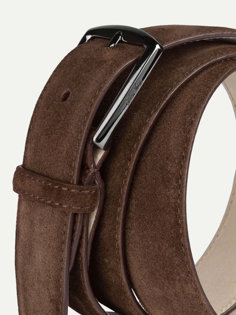 Chocolate Brown Suede Belt