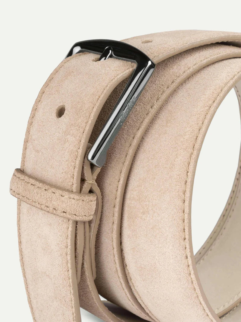 Light beige Suede Belt