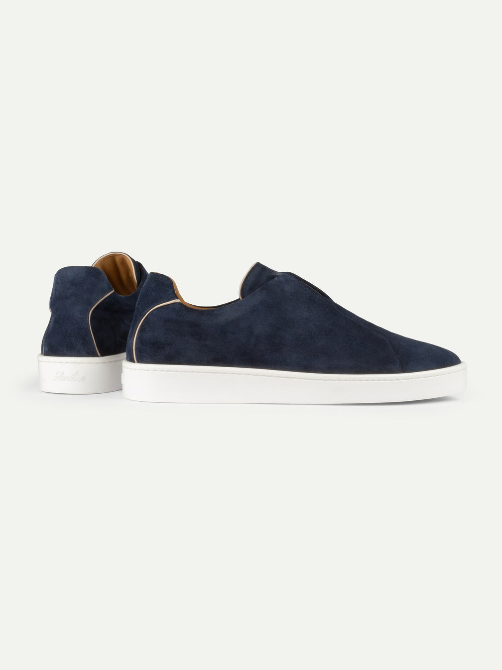 Nubuck Blue Suede Slip-On Sneaker