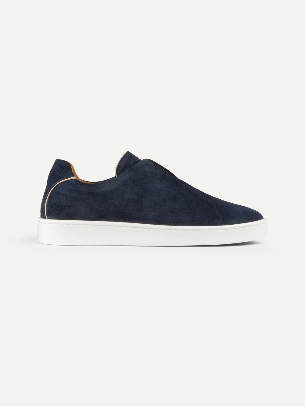 Nubuck Blue Suede Slip-On Sneaker