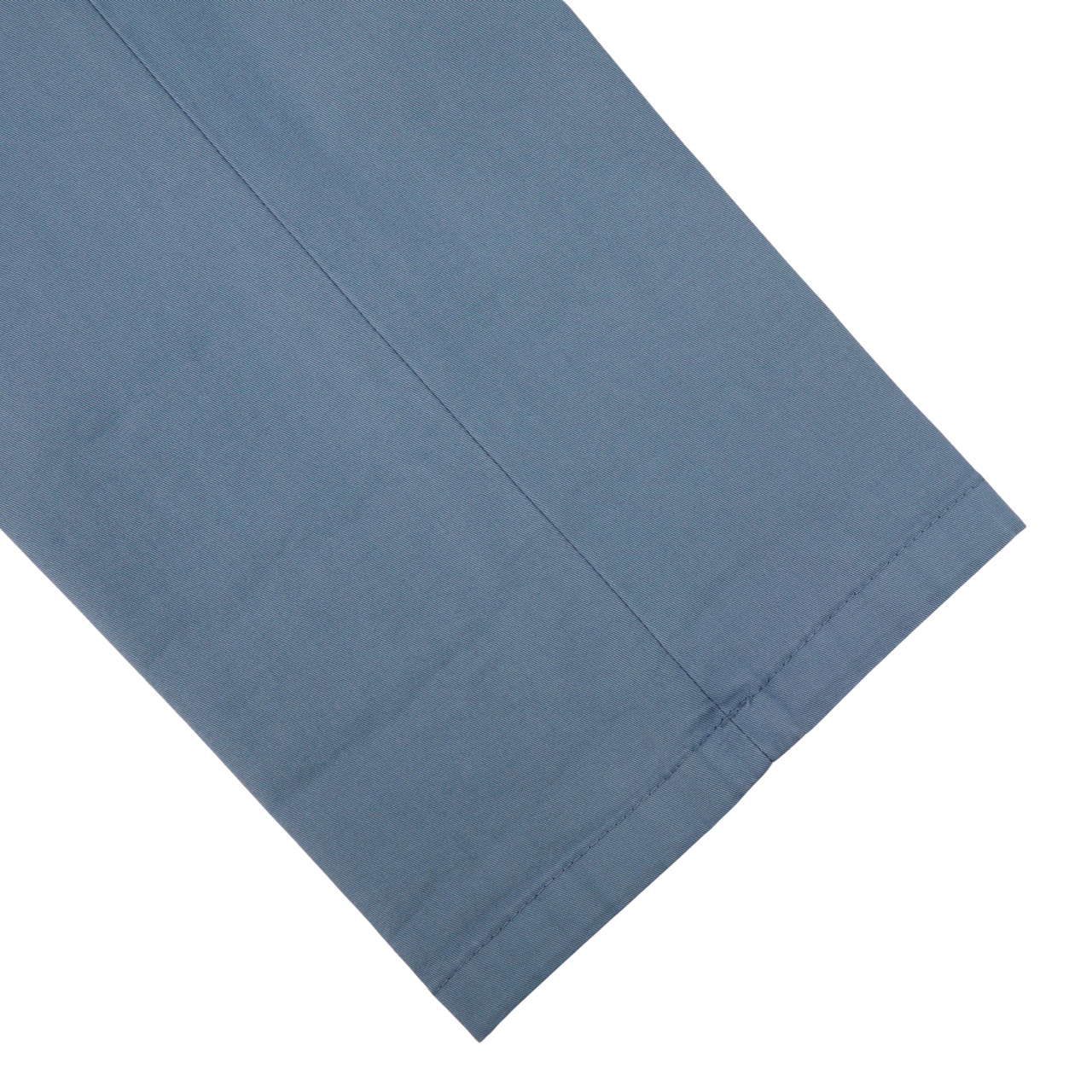 Boglioli Indigo Blue Cotton Stretch One Pleat Trousers Cuff