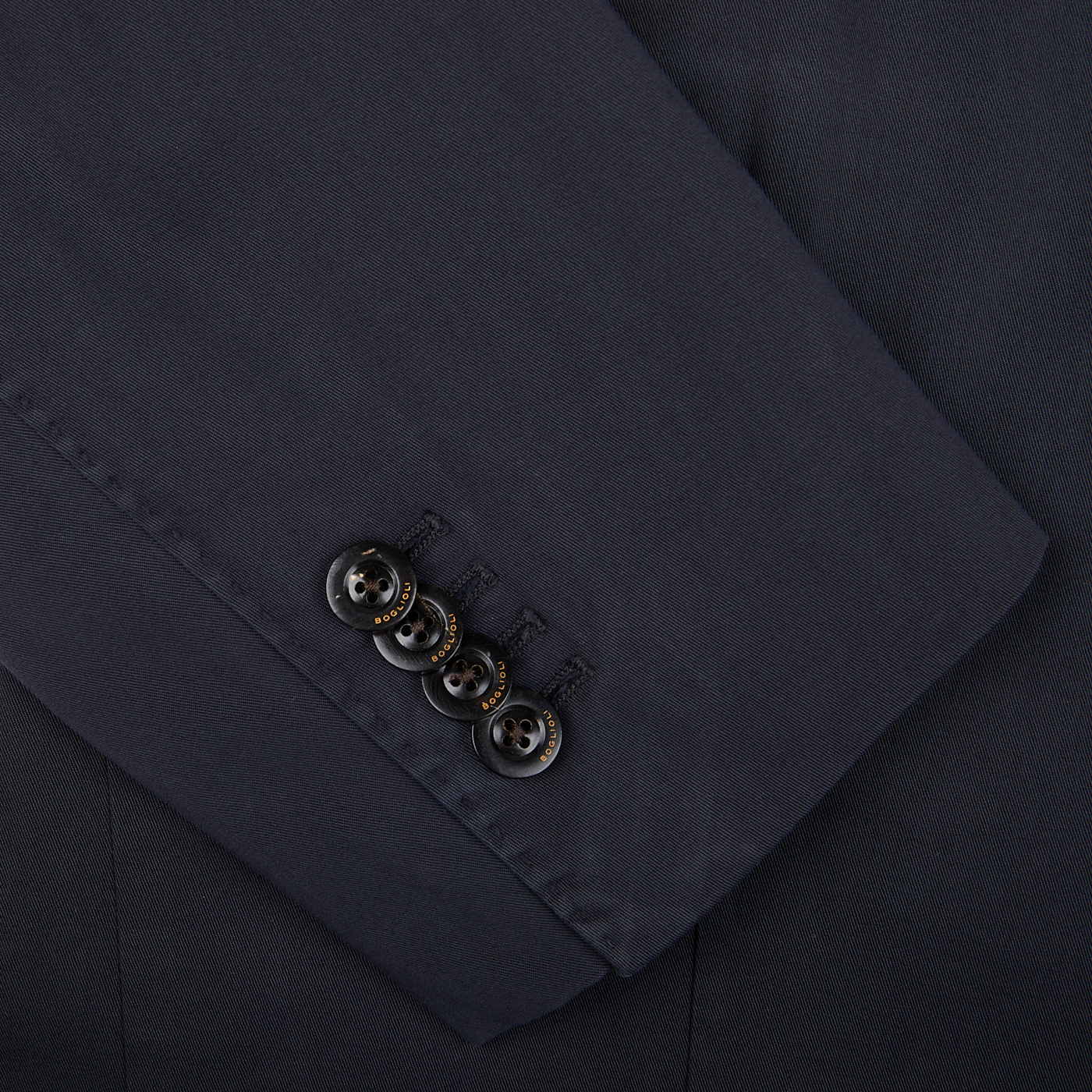 Navy Blue Washed Cotton K Jacket