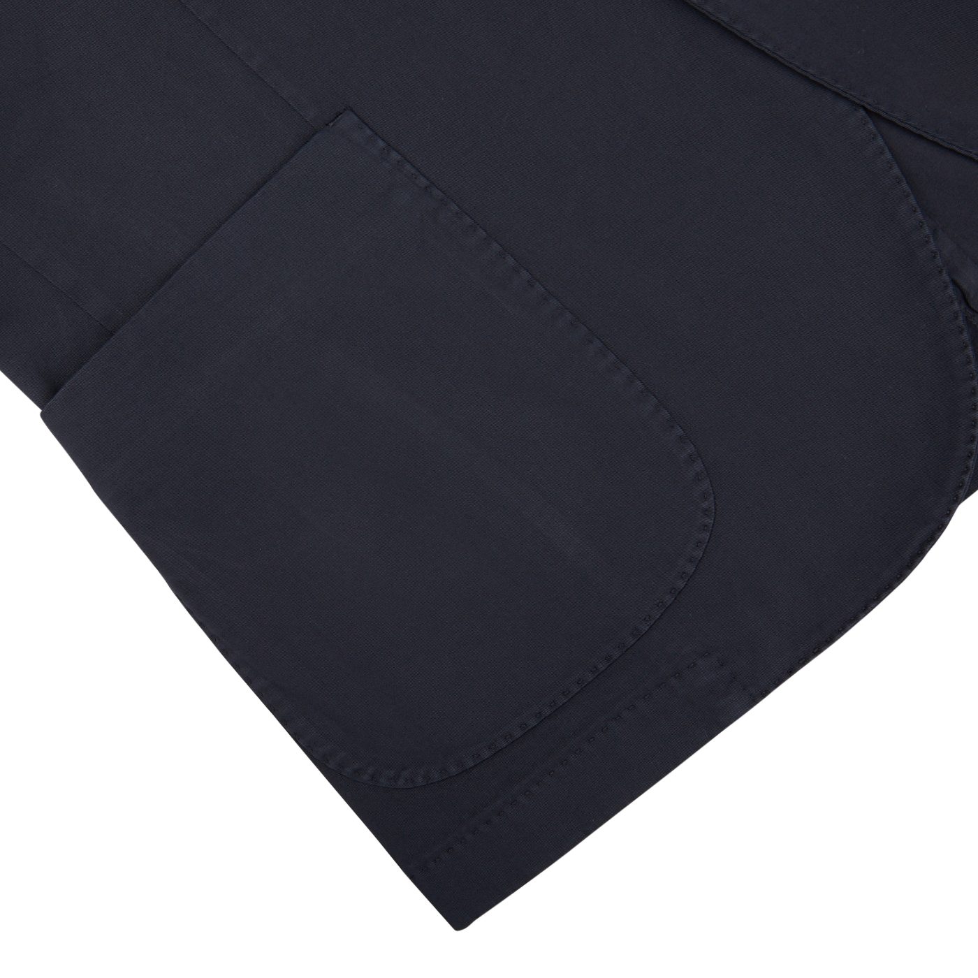 Navy Blue Washed Cotton K Jacket