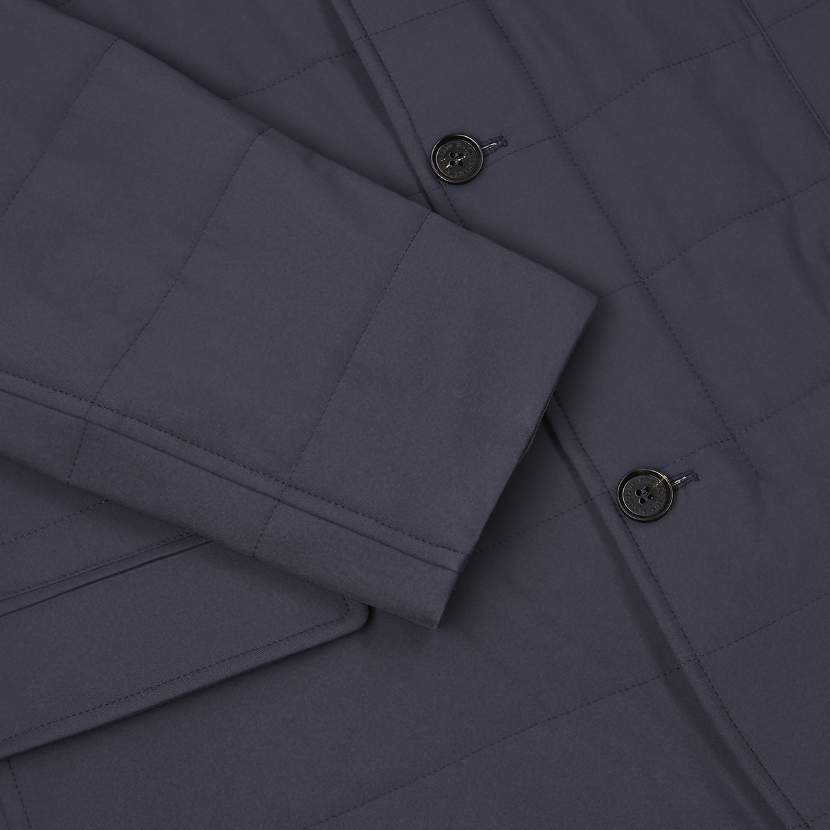 Navy Quilted Nylon Travel Jacket