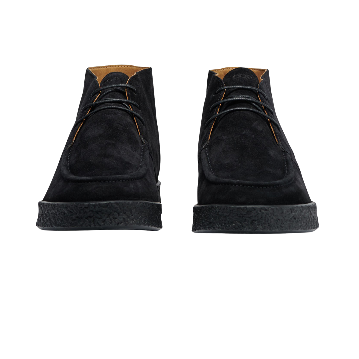 CQP Black Suede Leather Plana Boots Front