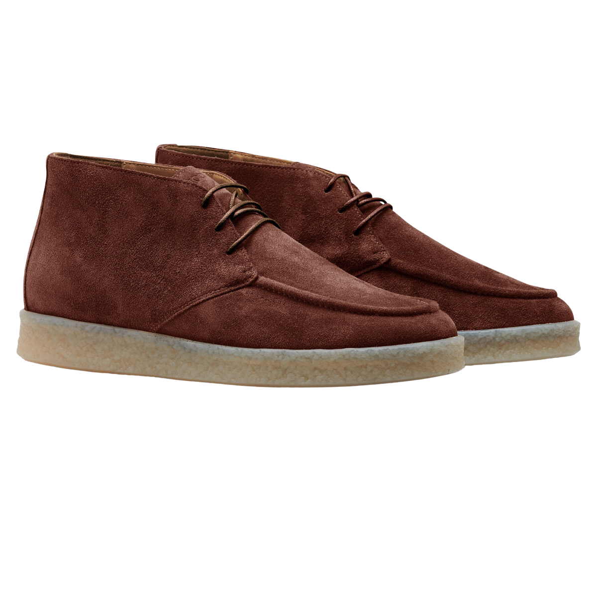 CQP Dusty Brown Suede Leather Plana Boots Feature