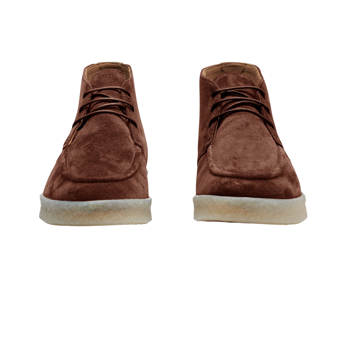 CQP Dusty Brown Suede Leather Plana Boots Front