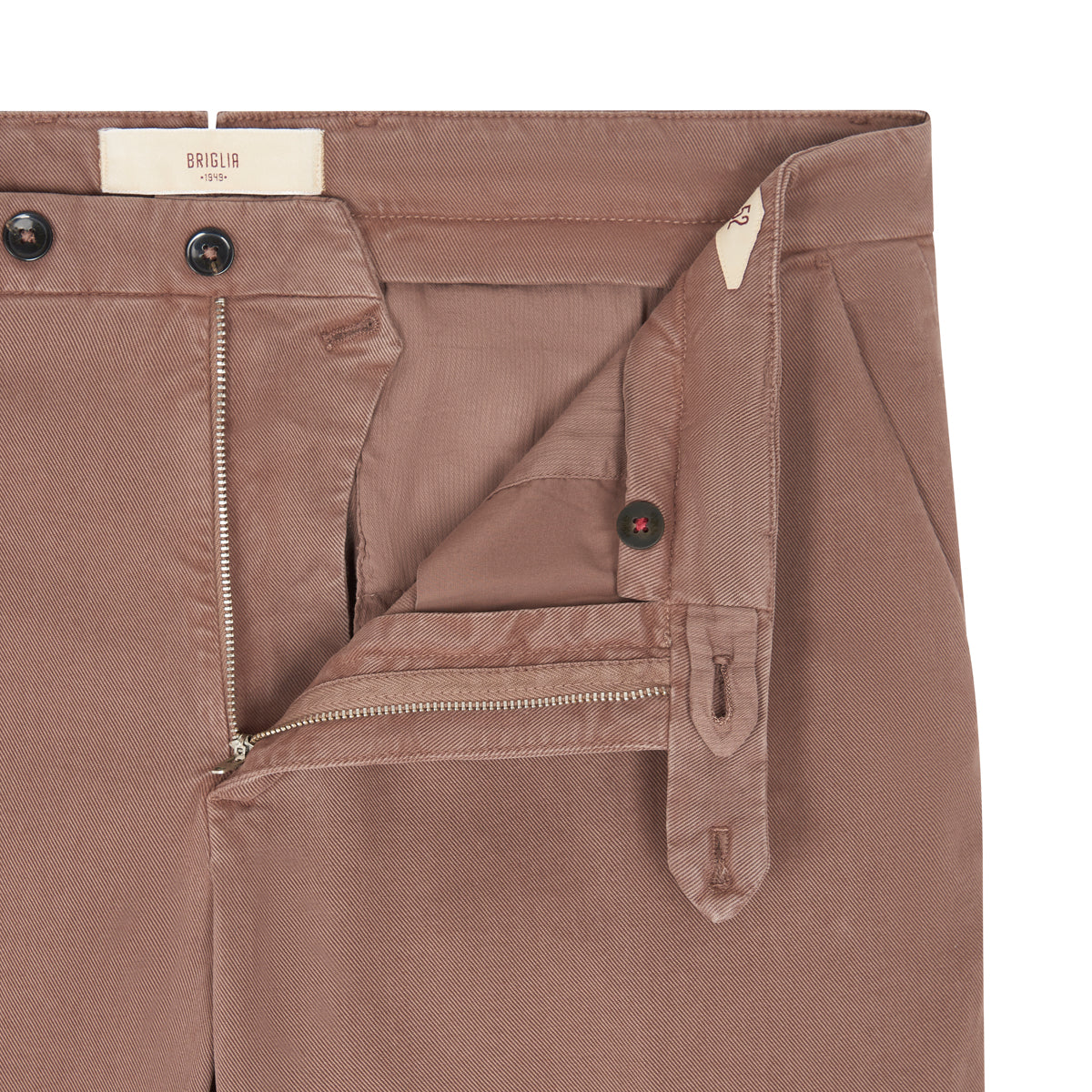 Mushroom Cotton/Tencel Chinos