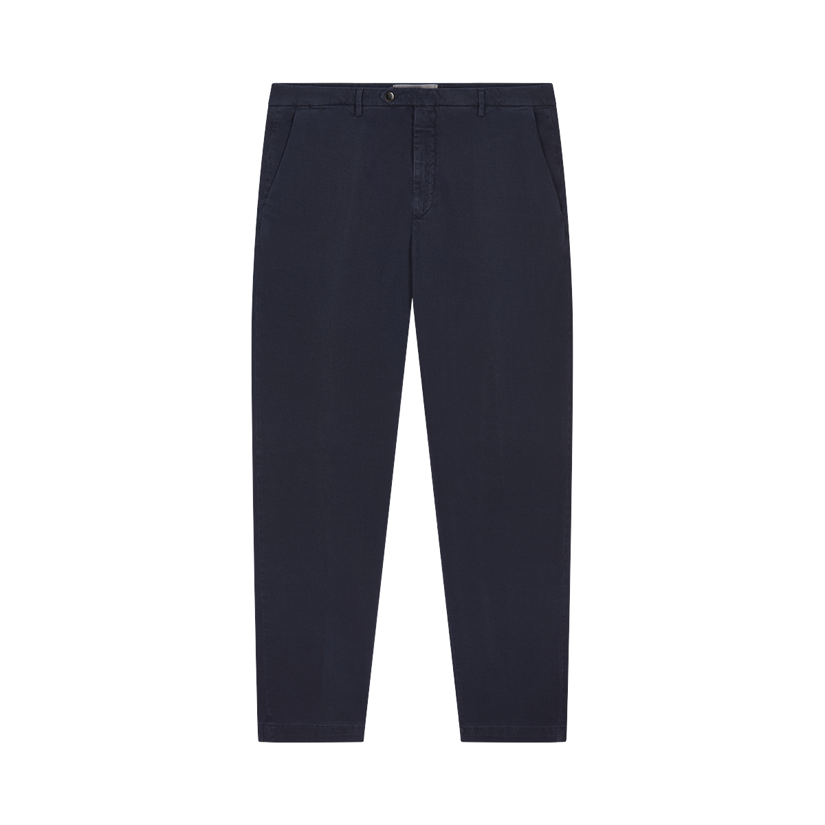 Navy Cotton/Tencel Twill Chinos