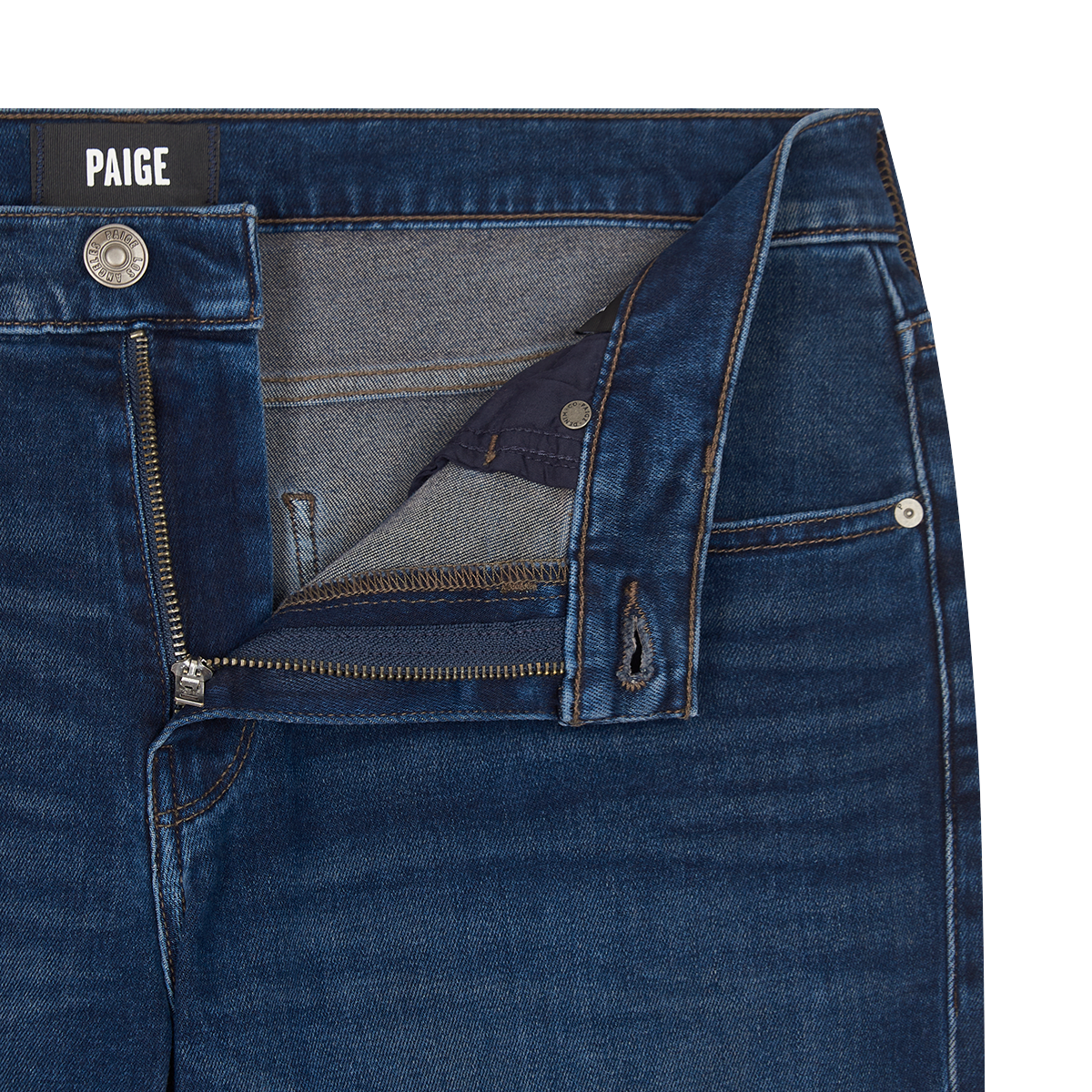 Braswell Blue Transcend Normandie Straight Leg Jeans
