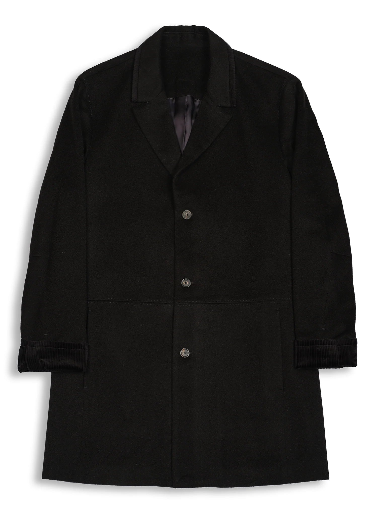 Black Loro Piana Camel Hair Coat