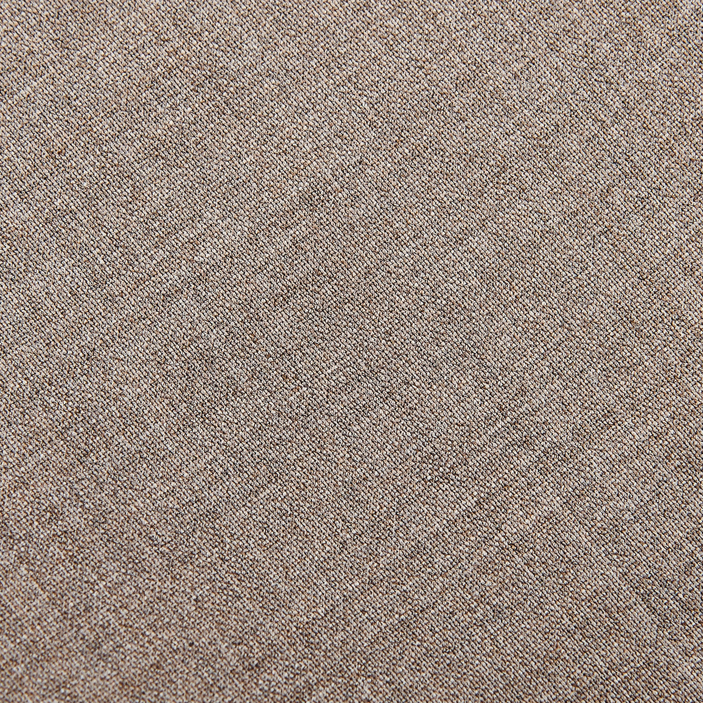 Canali Beige Grey Wool Stretch Flat Front Trousers Fabric