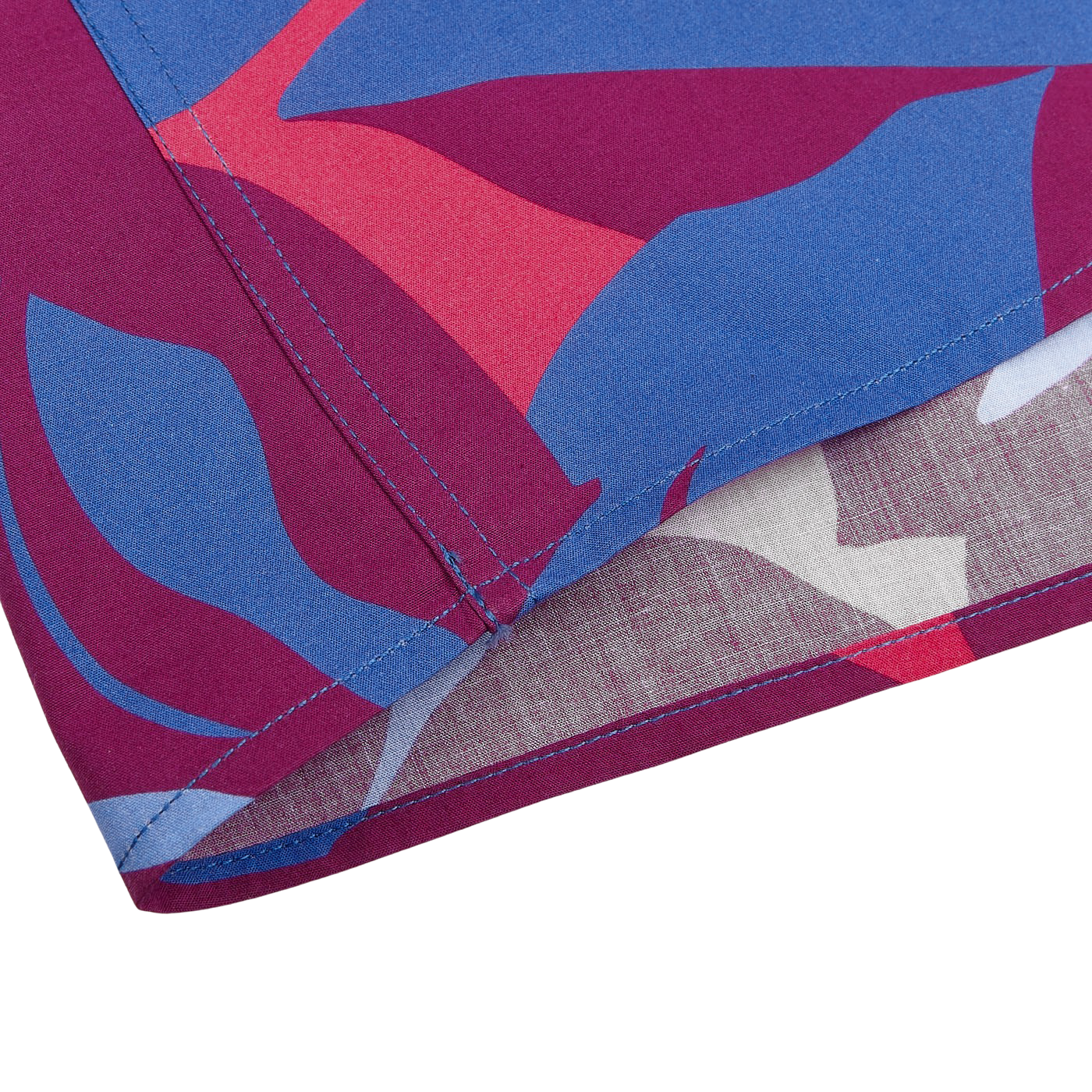 Canali Blue Printed Cotton Black Edition Shirt Edge