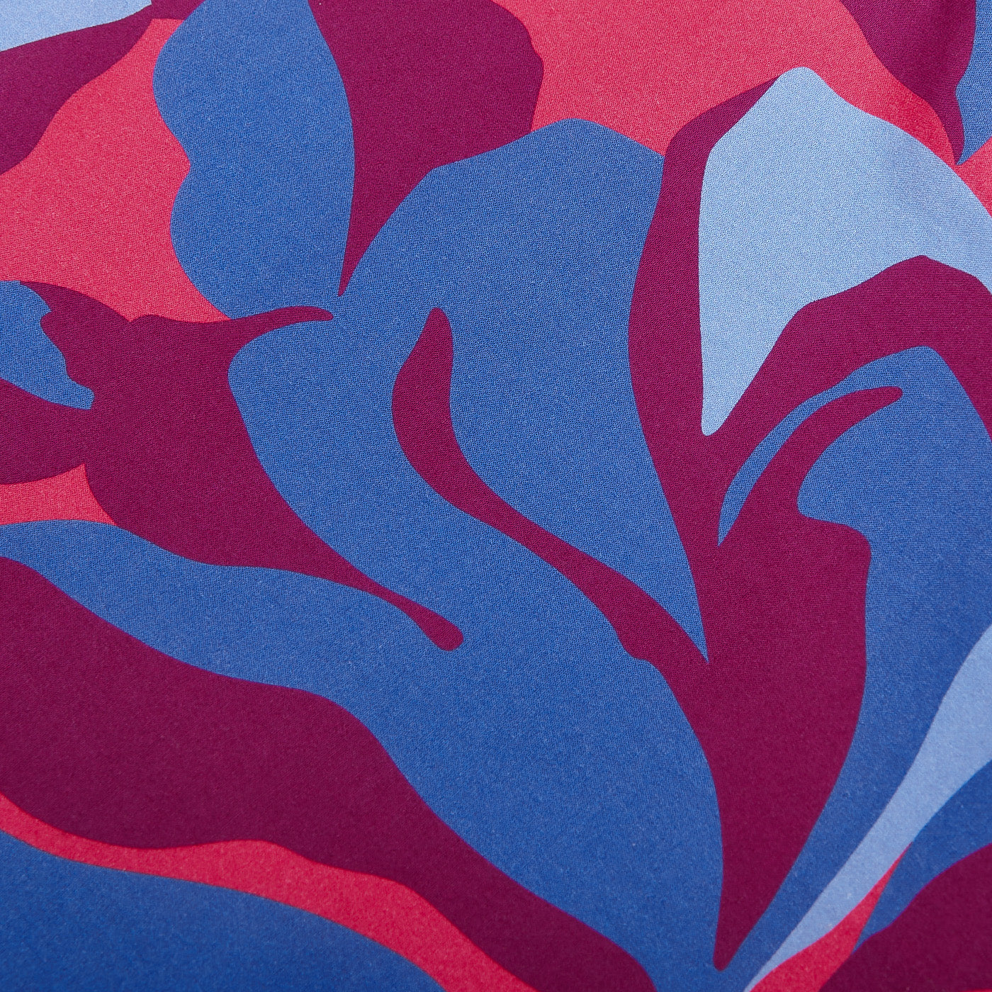 Canali Blue Printed Cotton Black Edition Shirt Fabric