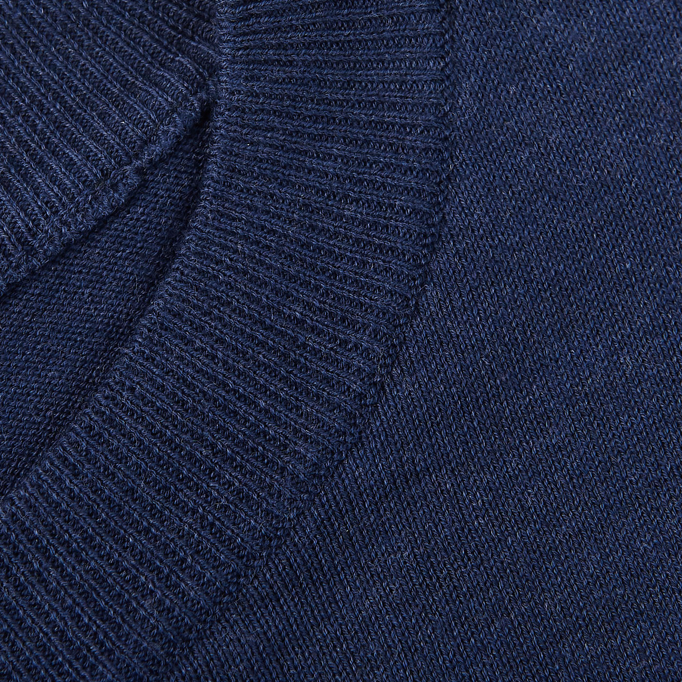 Canali Blue Striped Cotton Crewneck Sweater Brim