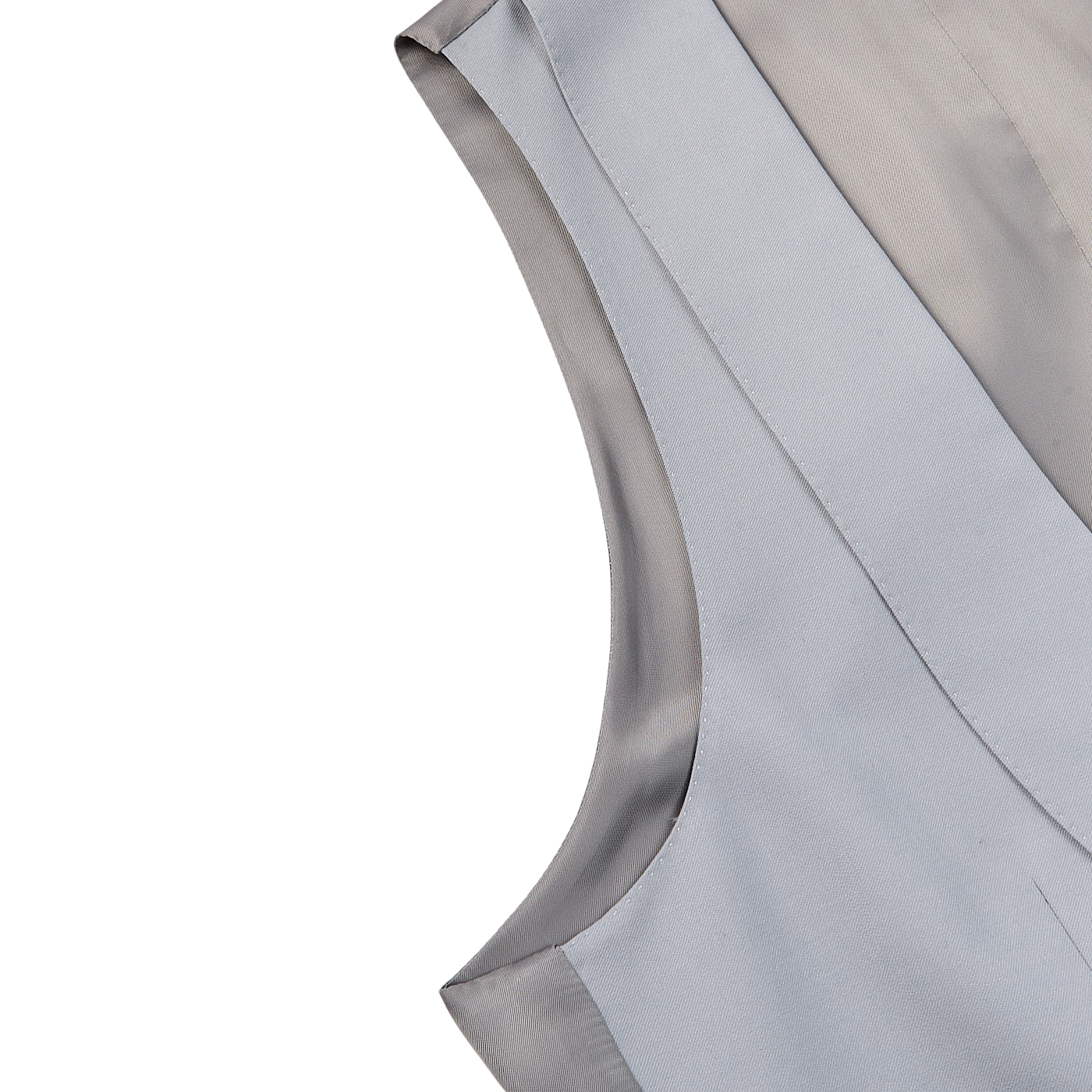 Canali Dove Grey Wool DB Waistcoat Cuff