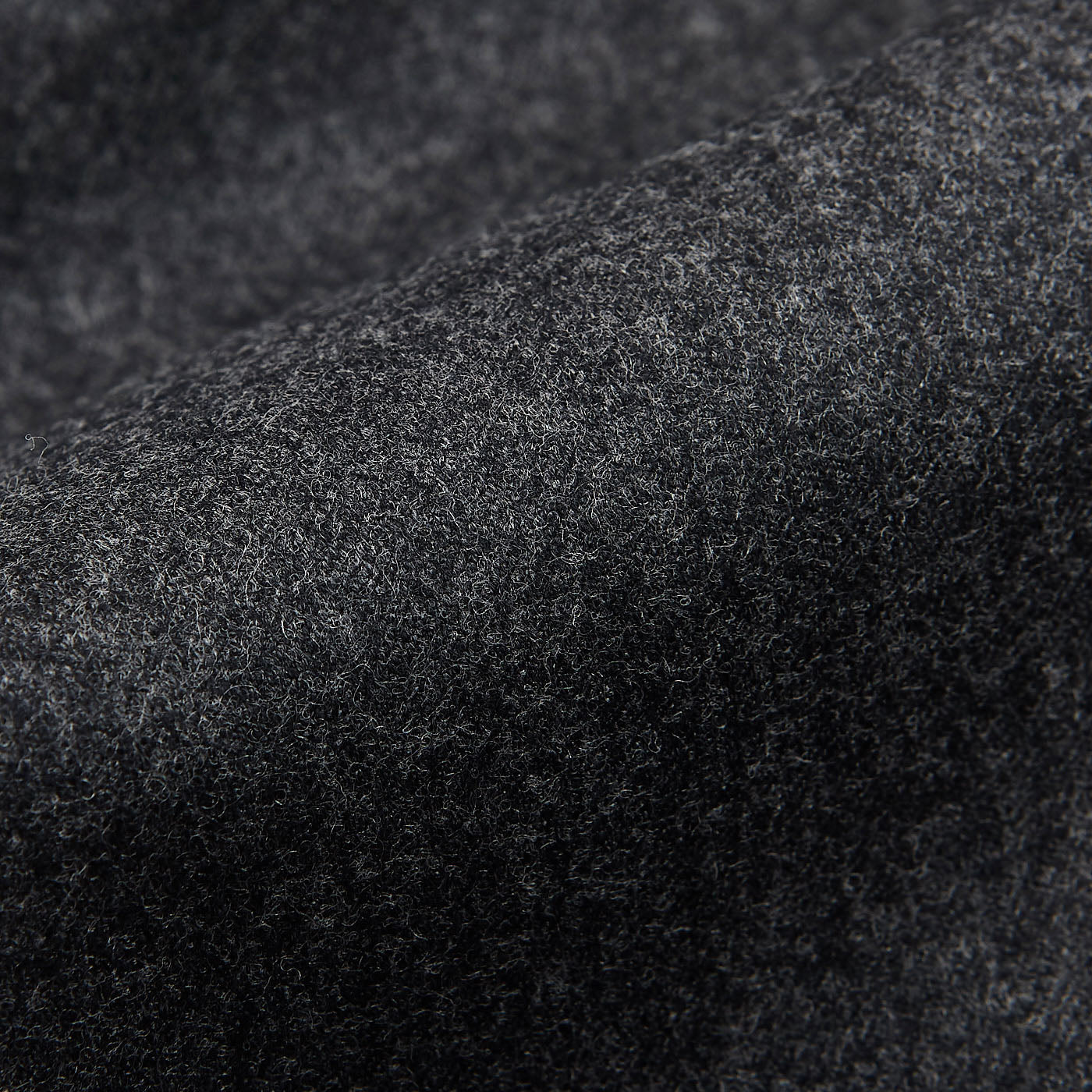 Canali Grey Wool Flannel Flat Front Trousers Fabric 22983