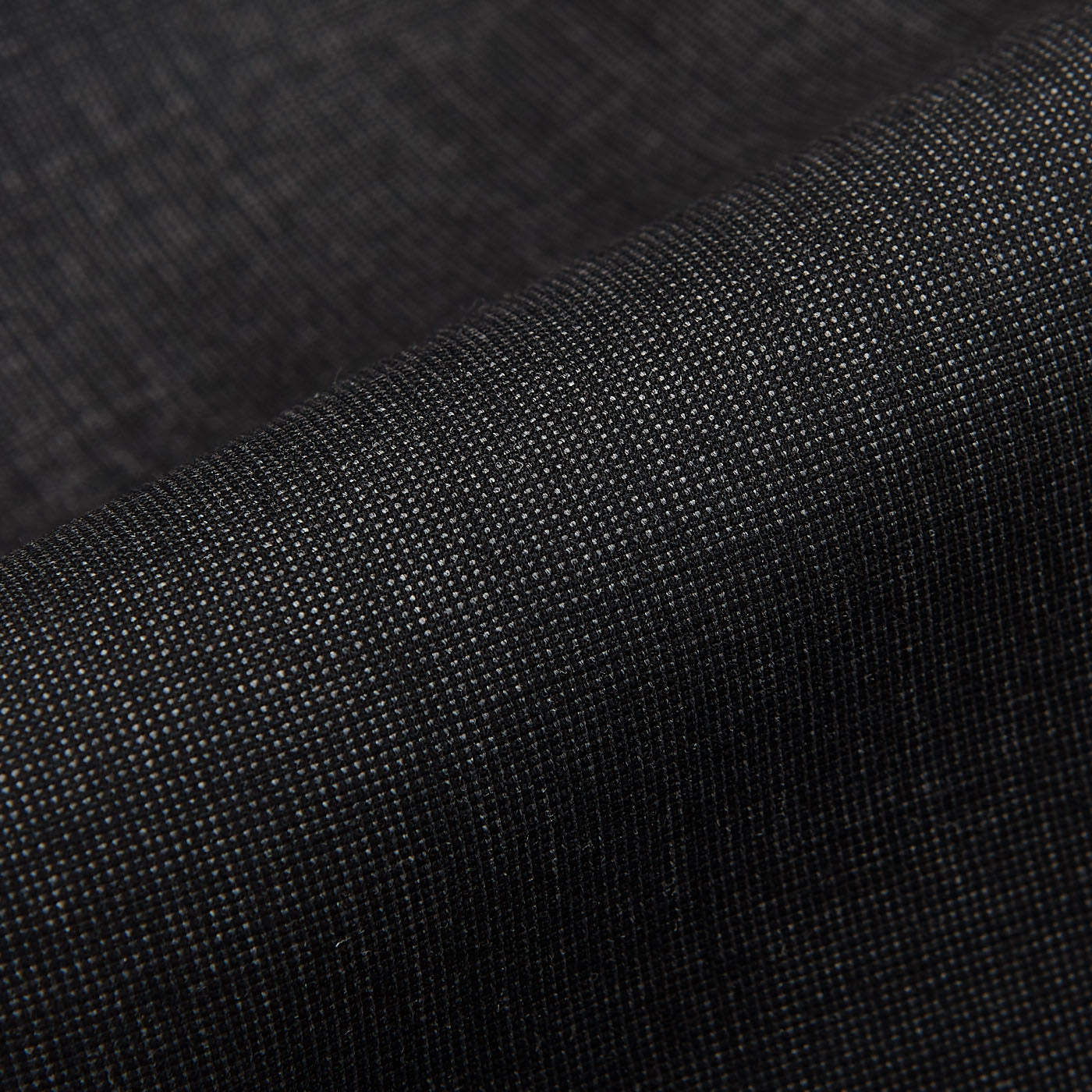 Canali Grey Wool Stretch Flat Front Trousers Fabric