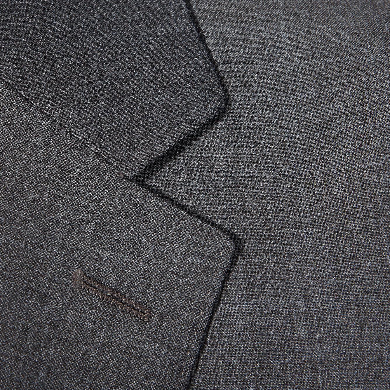Canali Light Grey Plain Suit Collar