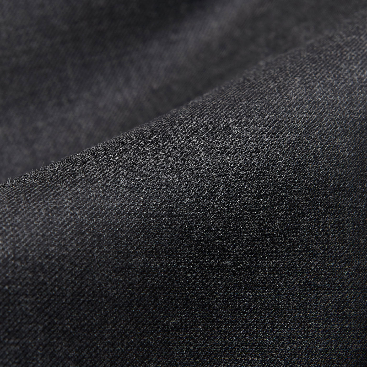 Canali Medium Grey Wool Trousers Fabric