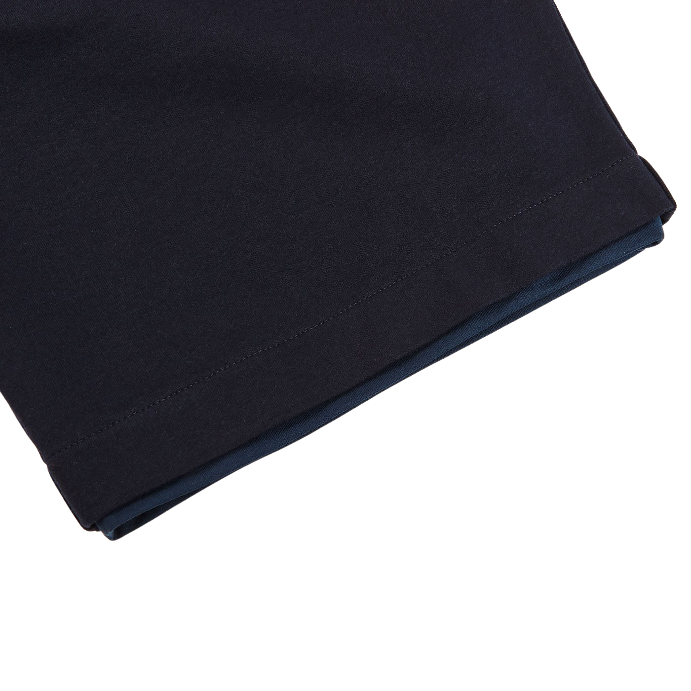 Canali Navy Cotton Stretch Jogger Shorts Cuff
