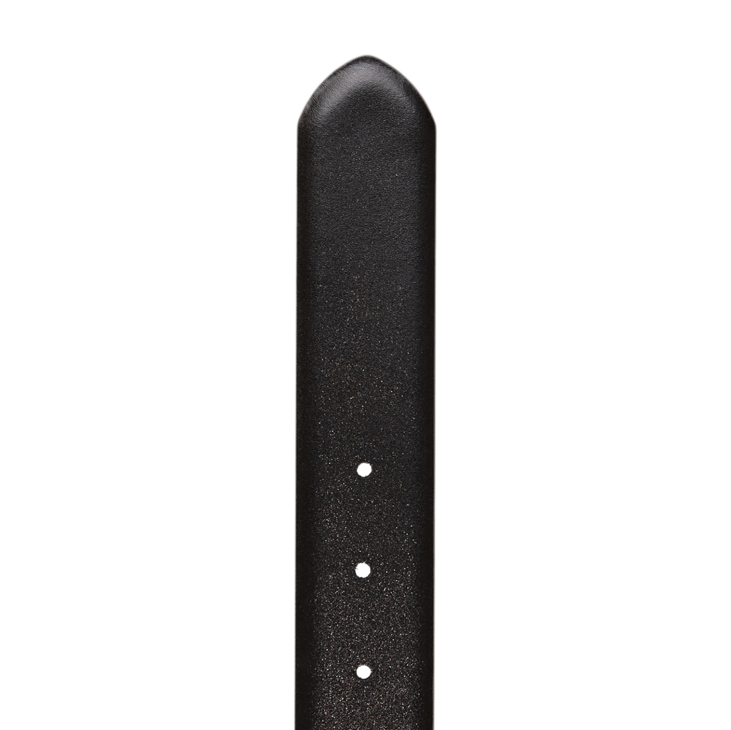 A Canali Reversible Black Brown Leather 35mm Belt on a black background.