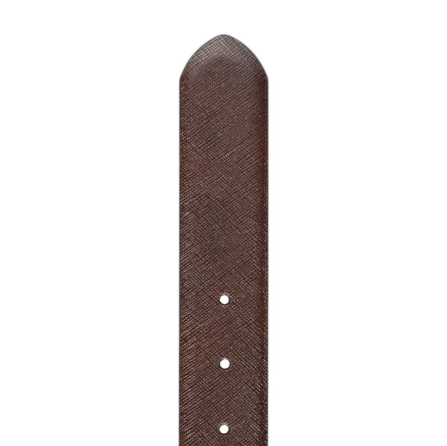 A Canali Reversible Black Brown Leather 35mm Belt on a black background.