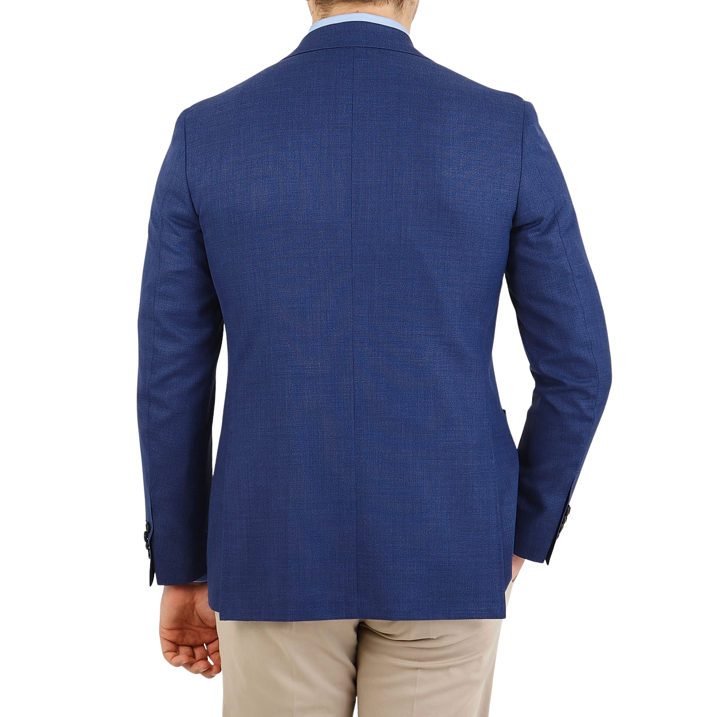 Canali Royal Blue Wool Impeccabile KEI Blazer Back
