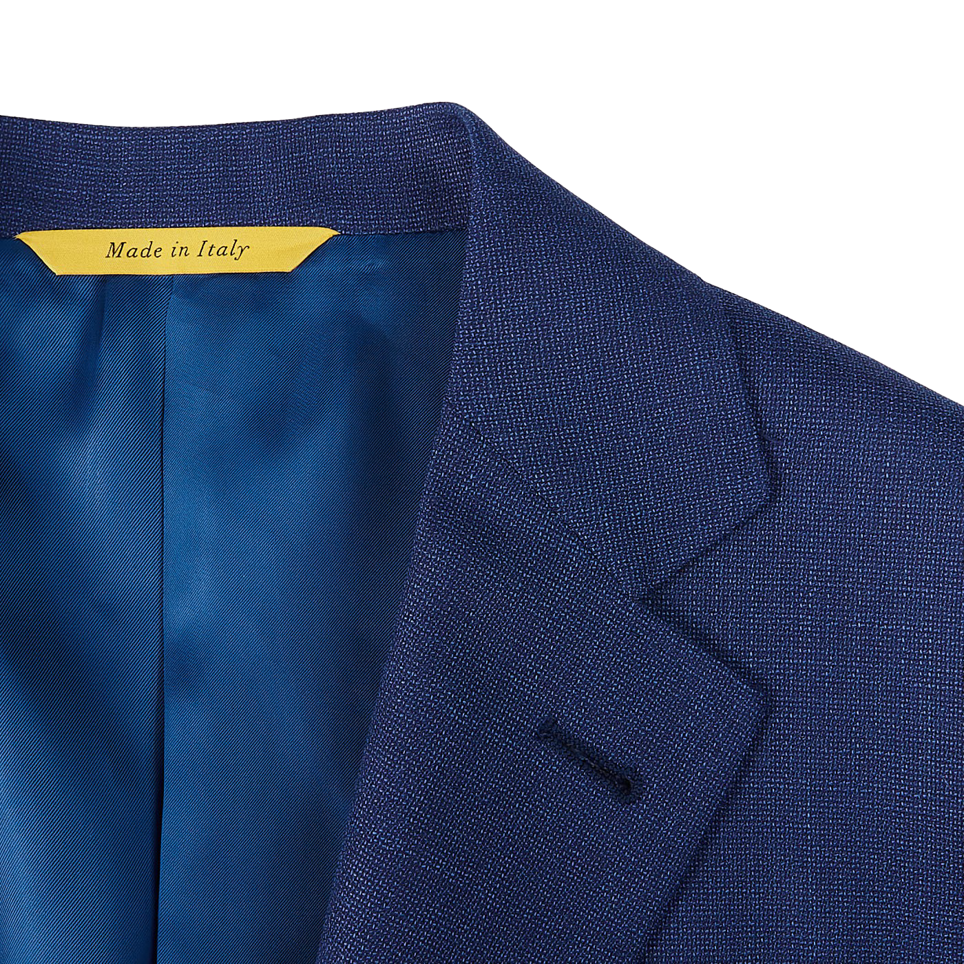 Canali Royal Blue Wool Impeccabile KEI Blazer Lapel
