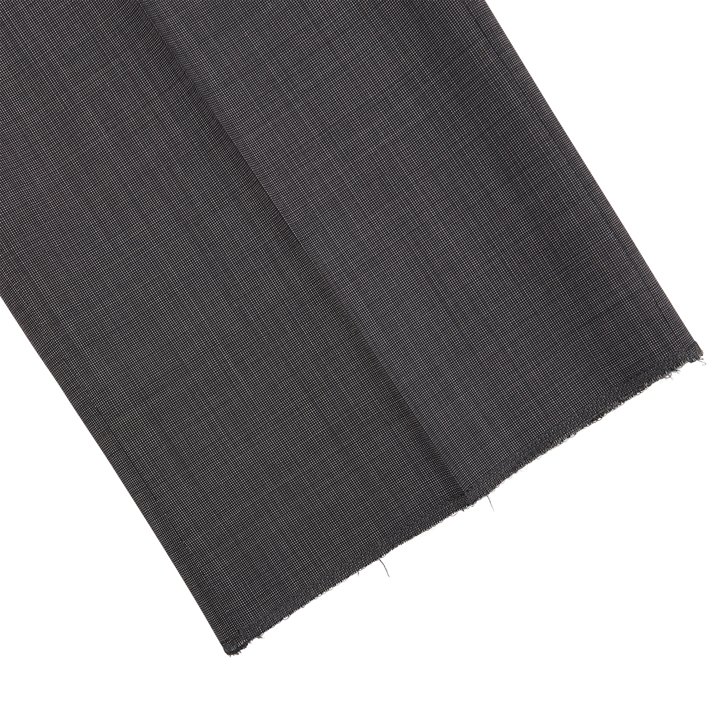 A grey Canali suit with a pocket on Charcoal Wool End On End Flat Front Trousers.