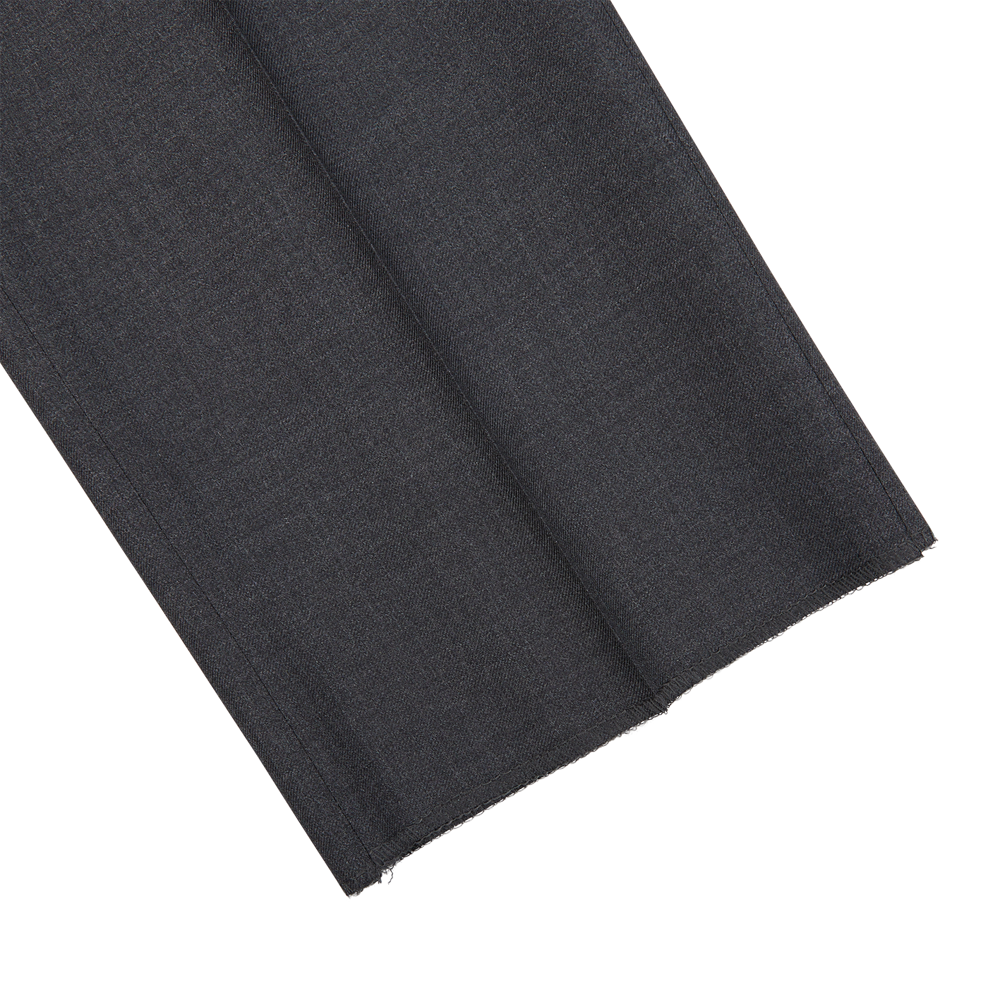 A pair of Canali Charcoal Grey Wool Notch Lapel Suit on a white background, perfect for a formal occasion.