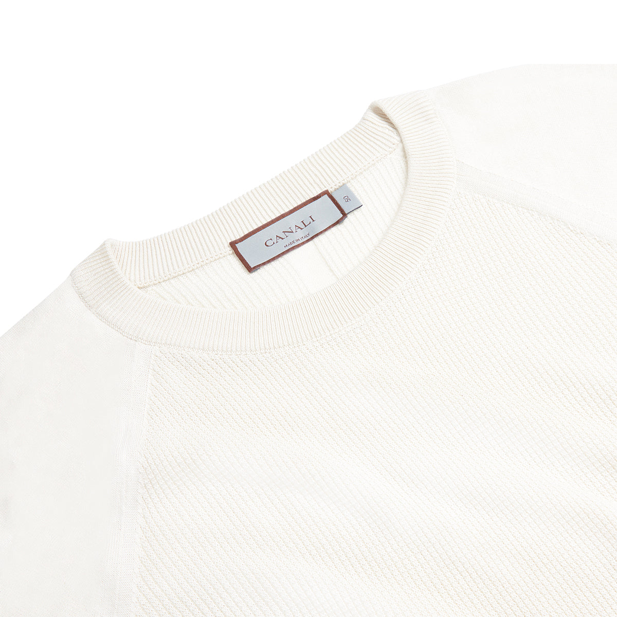 White Cotton/Silk Sweater