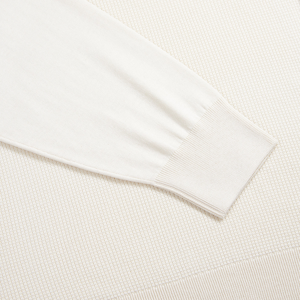White Cotton/Silk Sweater